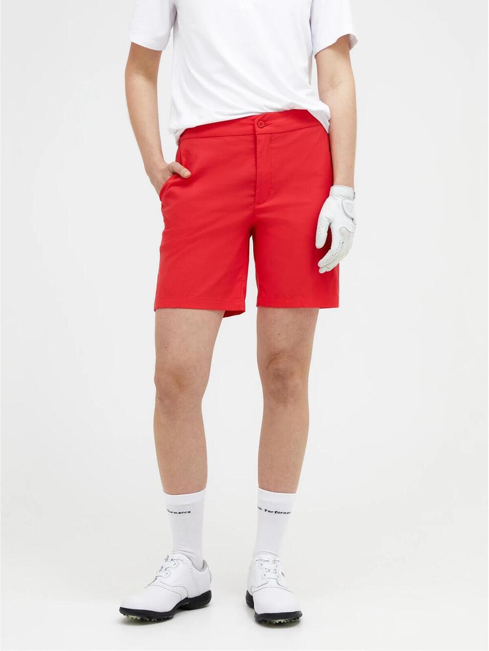 Peak Performance women's size 28 Player Shorts Brilliant Red Golf preppy